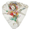 Gucci White Floral Silk Scarf