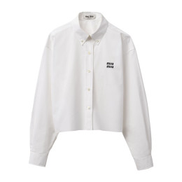 Miu Miu Poplin Crop shirt